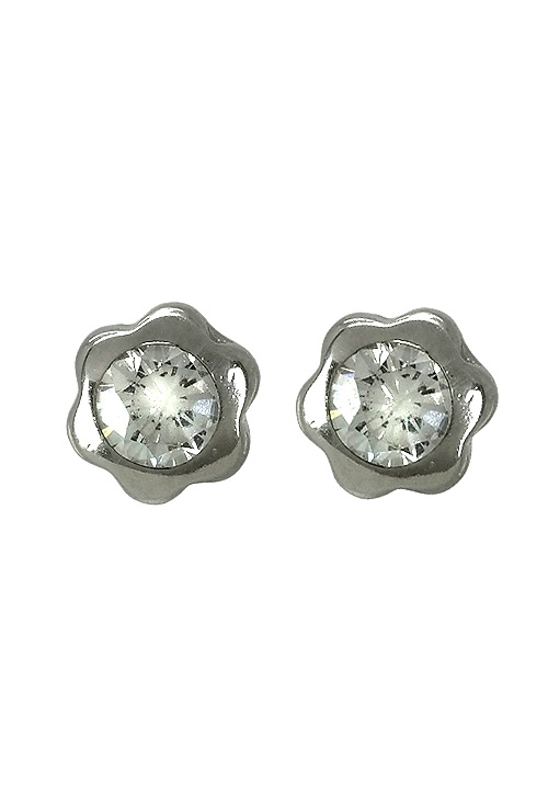 dormilonas pendientes oro blanco 9 ktes con circonita 019_9K4-03768-4B