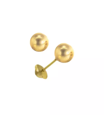 pendientes de oro bolas de 6 mm 019 9K4 03566 6 01