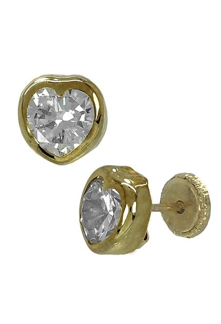 pendientes de oro amarillo 9 ktes forma corazon vista lateral 019_9K4-03888-6
