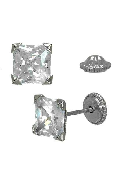 pendientes de tornillo oro blanco 9 ktes foto lateral 019_9K4-05194-B