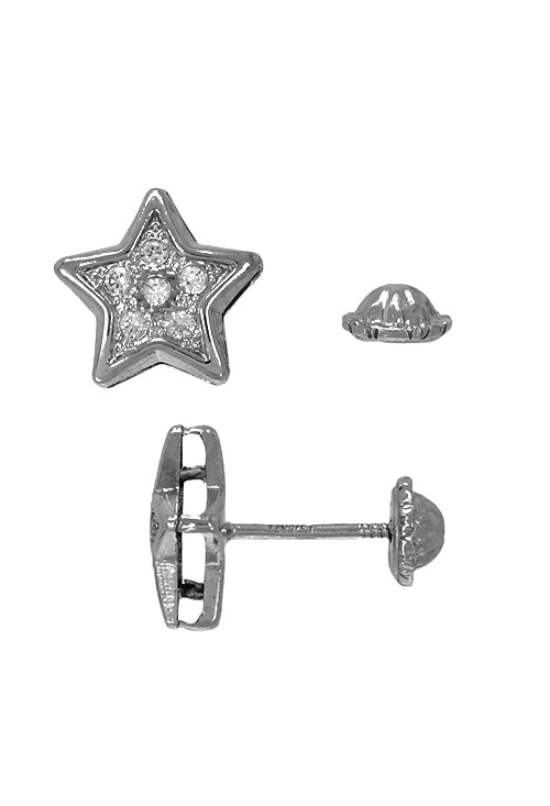 pendientes forma de estrella con cuajado circonitas vista de cierre 019_9K4-09676-B_01