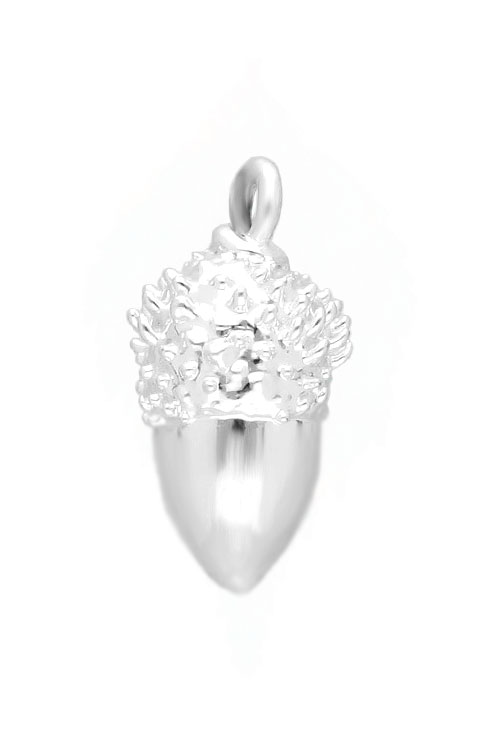 Joyería de la Naturaleza: Joyas Únicas Hechas con Hojas Naturales Colgante bellota natural baño de plata 270_BELLOTA-2-2