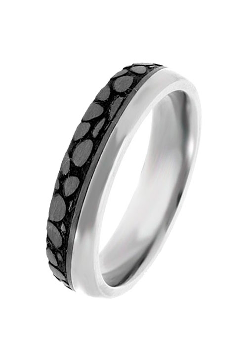 Alianza de carbono y titanio, bicolor, 5mm de ancho 290_DC49-06-50