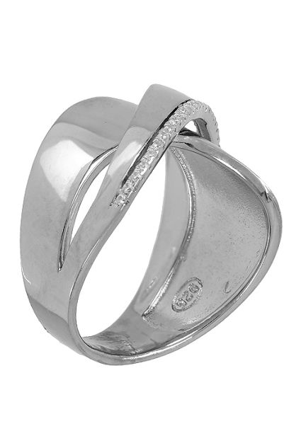 anillo de plata y circonitas bandas cruzadas foto lateral 271_PANI1779_01