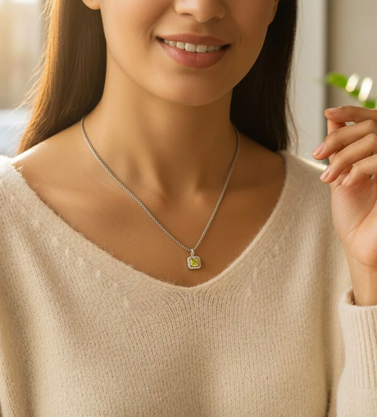 Gargantilla de plata motivo cuadrado geoda drusa 248_0419-2 gargantilla de plata circones y agata drusa 248_0419-2_12