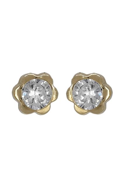 Pendientes oro 9 ktes para niña forma flor 292_9K14-911-0031 pendientes oro amarillo 9 kilates para niña 292_9K14-911-0031