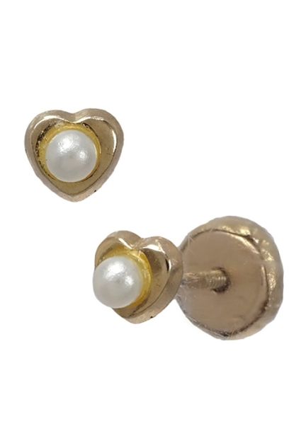 pendientes oro amarillo 9k primera puesta forma corazon con perla vista lateral 292_9K14-911-Z0005_01