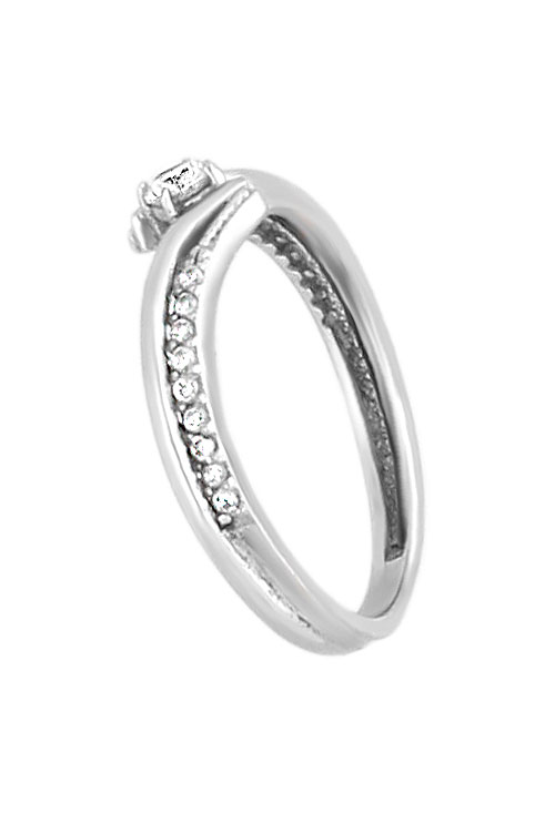 Anillo oro blanco con circonitas brazo cruzado para mujer 243_177-01364 anillo oro blanco con circonitas foto lateral 243_177-01364