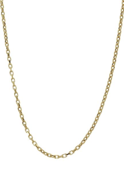 cadena de oro eslabones huecos modelo forzado vista babero 243_034-07834-50