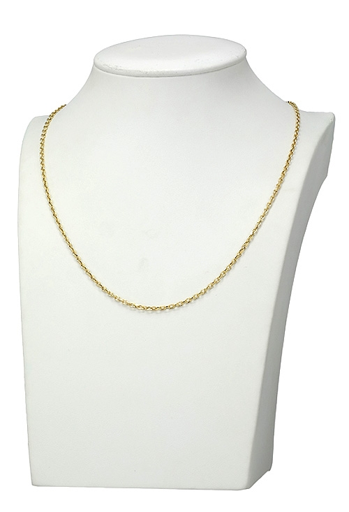 cadena de oro eslabones huecos modelo forzado vista expositor 243_034-07834-50