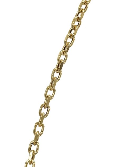 cadena de oro eslabones huecos modelo forzado vista tramo 243_034-07834-50