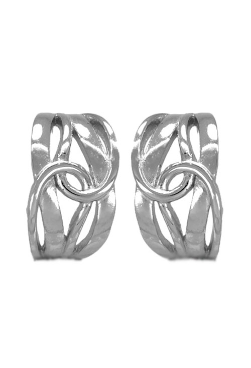 Pendientes de plata hilos anudados 280_2022268 pendientes de plata hilos anudados vista frontal 280_2022268