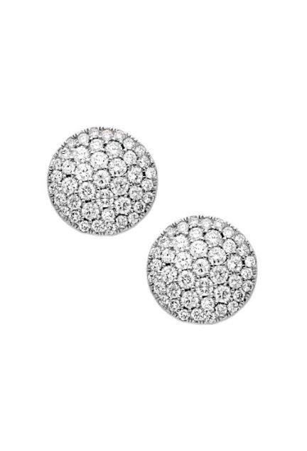 pendientes oro blanco 18 kilates roseta redonda cuajada de diamantes talla brillante precio barato joyeria online foto principal 284_P010004764