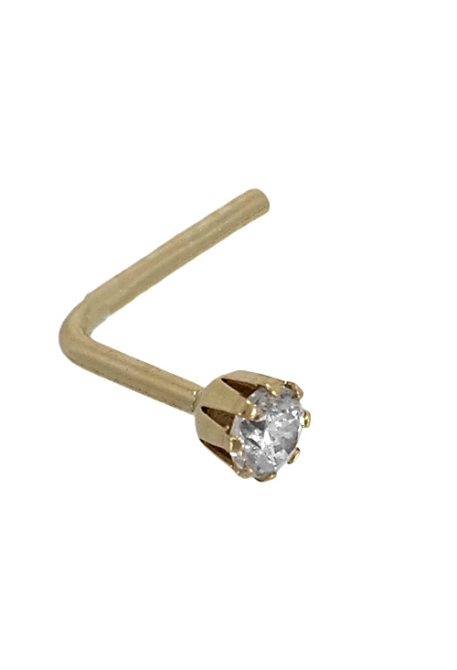 piercing para nariz oro amarillo 9 kilates y circonita engastada en garra de 8 patas vista lateral 019_9K4-3454_01