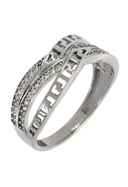 sortija de oro blanco con circonitas y greca vista lateral 243_139-02426_01