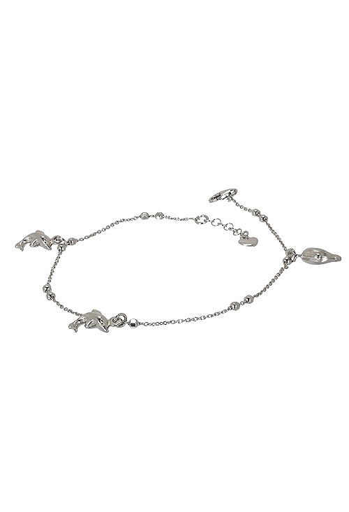 Tobillera de plata 295_PPUL16602 Tobillera plata de ley cadena fina de rolo con fetiches de delfines, descuento especial para venta online 295_PPUL16602_01