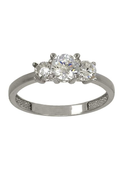 tresillo oro blanco con circonitas para mujer vista frontal 243_177-01514