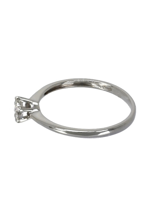 anillo de oro blanco 18 ktes con diamantes talla brillante 7 piedras que forman 1 sola vista tumbada 243_297-01716_02