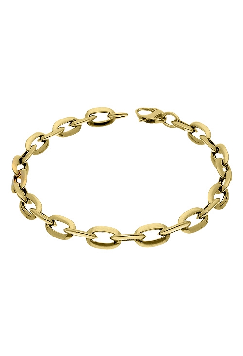 foto cenital pulsera oro 18 ktes eslabones forzados muy barata 243_458-01227_01