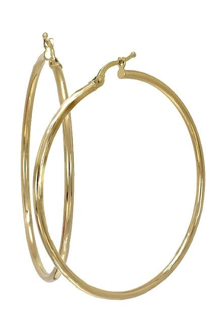 pendientes de aro tipo criollas oro amarillo 18 ktes 55 mm de diametro exterior 243_240-00318