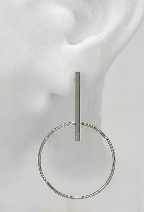 pendientes largos plata circulo 266_015772-1-1 pendientes de plata sexis vista modelo oreja 266_015772-1-1_02