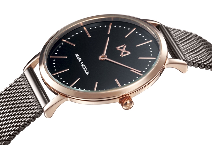 Reloj Mark Maddox Greenwich acero ip negro. malla milanesa esfera negra MM7115-57 Reloj Mark Maddox Greenwich acero ip negro, malla milanesa esfera negra MM7115-57-1