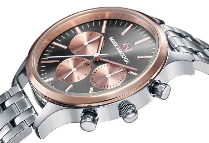 Reloj mujer Mark Maddox multifunción colección Canal acero chapado HMM0110-47