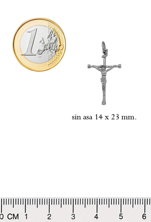 Cruz con Cristo en plata de ley 045_AG23101-11 cruz de plata medida comparada