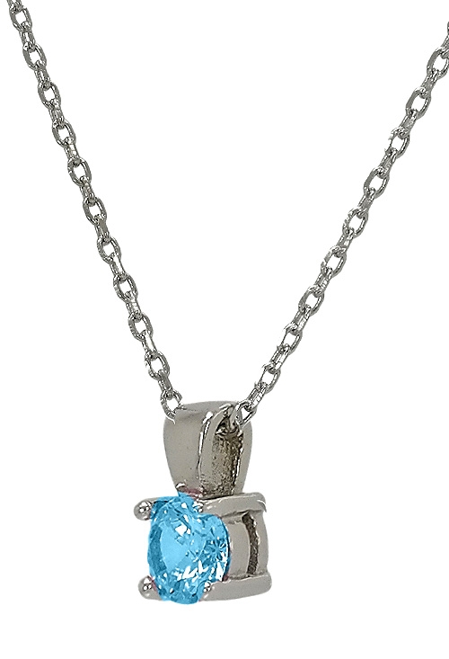 conjunto de gargantilla y pendientes plata de ley con cristal swarovski color topacio azul detalle gargantilla 280_2022468-AG_02