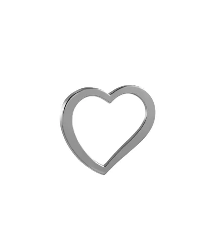 colgante de plata corazon calado toma frontal