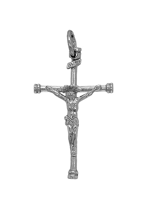 cruz de plata con cristo vista frontal 045_AG23101-11
