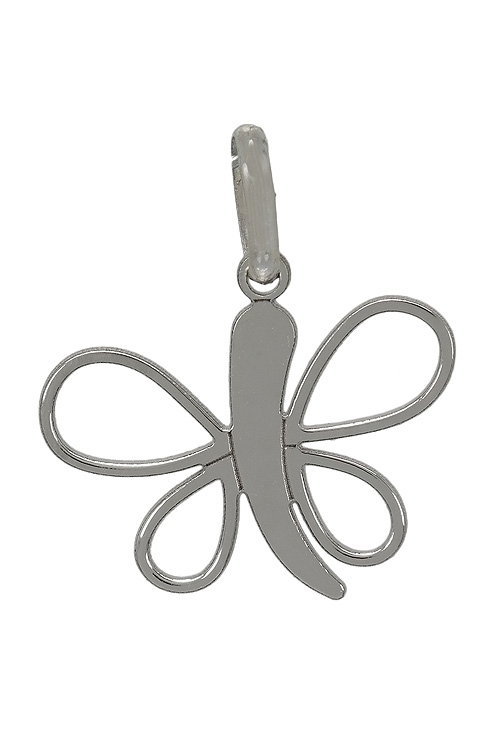 Colgante oro blanco 18K mariposa 045_24B8400414 colgante oro blanco 18 ktes forma de mariposa vista frontal 045_24B8400414