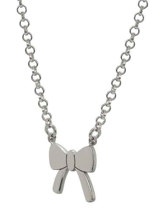 Gargantilla plata ley motivo lazo 045_AG3B8307314 gargantilla plata ley motivo lazo vista lateral 045_AG3B8307314_01