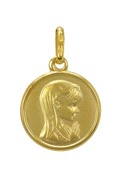 Medalla religiosa en oro amarillo 9 kilates 045_9K1260186-14