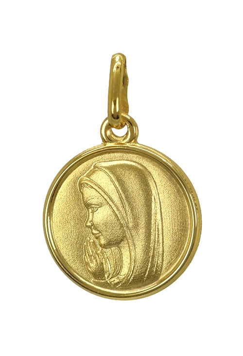 Medalla Virgen niña en oro amarillo 9 kilates 045_9K1260187-14