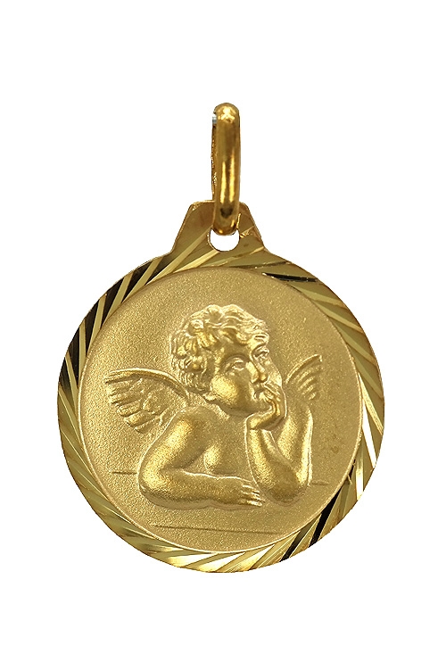 Medalla religiosa oro amarillo 9 ktes. Angel de la Guarda  045_9K1002454-16