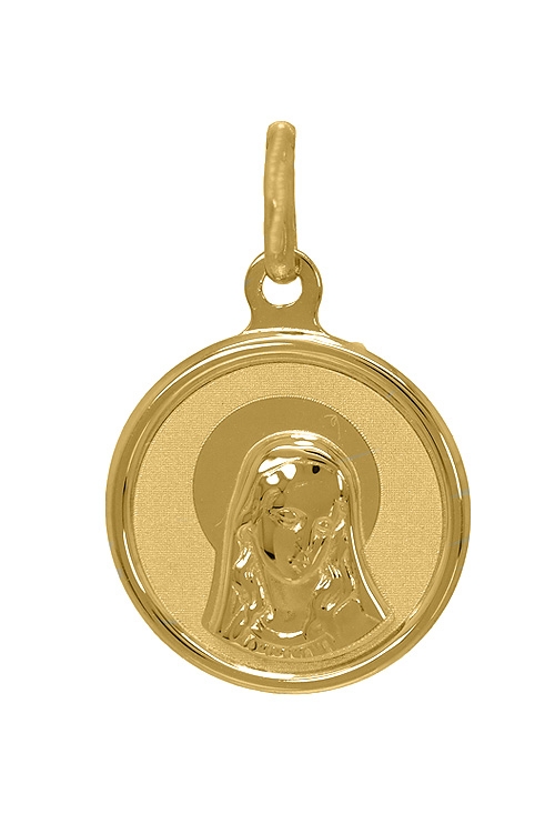 Medalla religiosa Virgen Niña 9 ktes 045_9K1900111