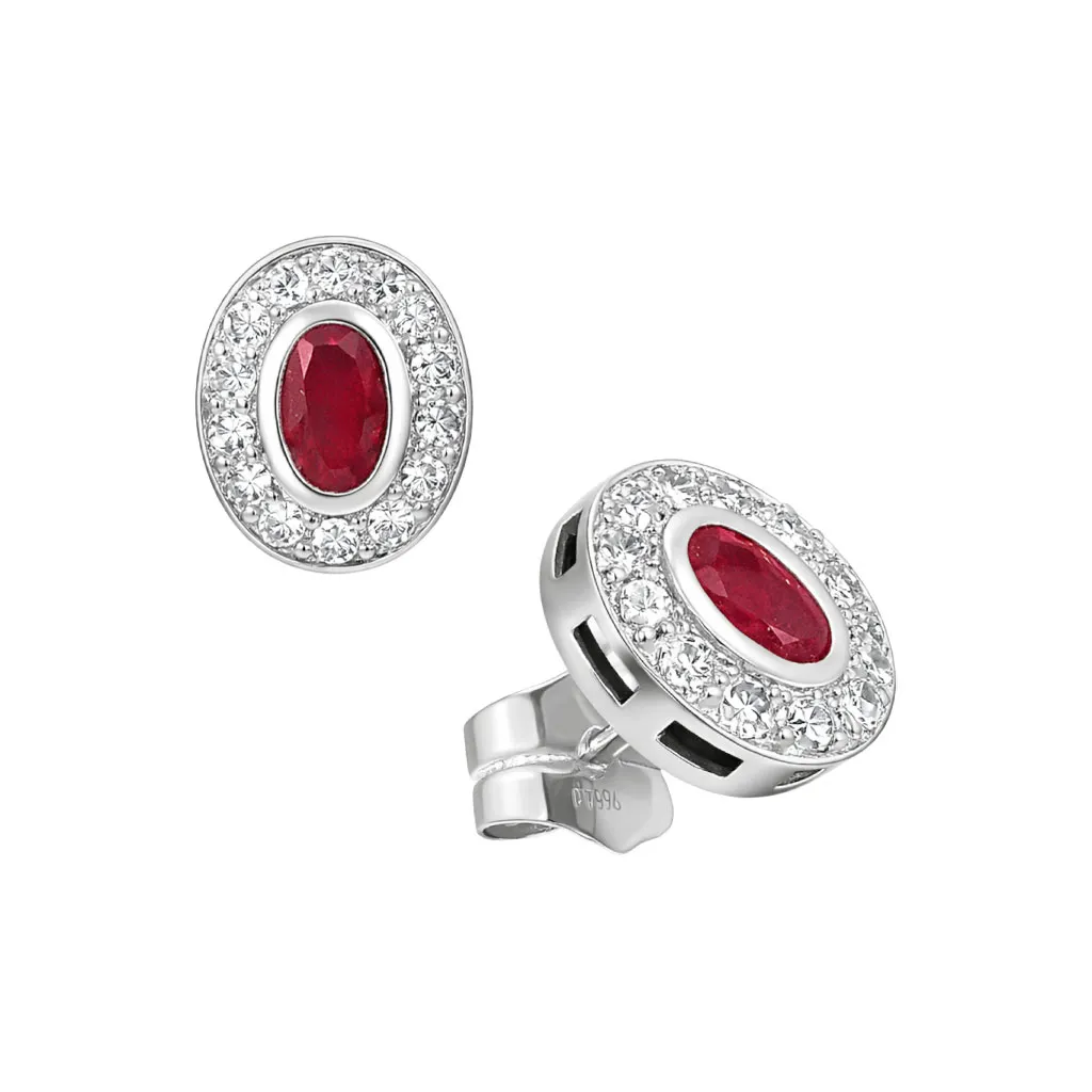 Pendientes de oro con diamantes y rubíes 020_TB9913 pendientes de oro blanco con rubi y brillantes 020_TB9913