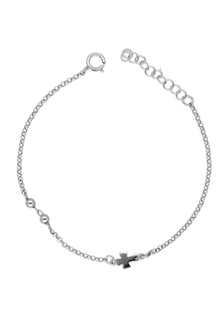 pulsera de plata para niña Primera Comunión vista cenital 266_043201-1-1-BOL