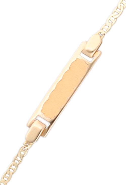 Pulsera de oro 9 ktes bebé 045_9K48306549 pulsera oro amarillo 9 kilates para bebe fotografia detalle