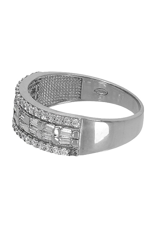 anillo mujer oro blanco 18 ktes con circonitas vista tumbada 083_S67416_02