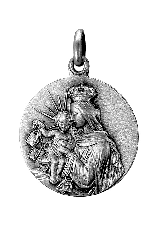 Medalla religiosa plata ley Virgen del Carmen 011_CARMEN22AG