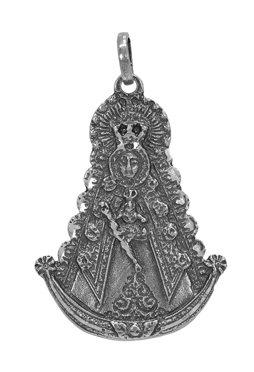 Medalla religiosa plata Virgen del Rocio 291_ROCIO medalla silueta virgen del rocio 291_ROCIO