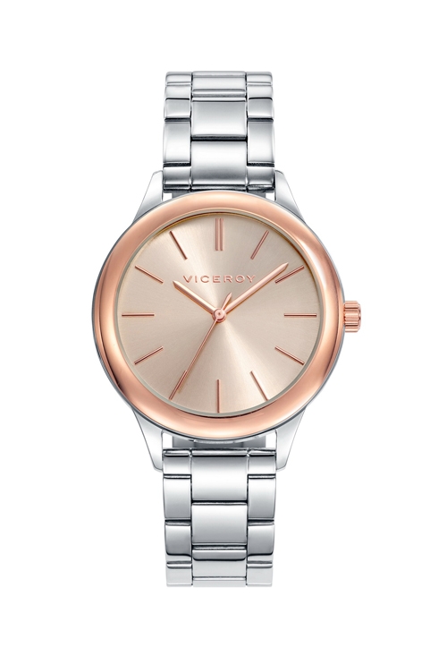 Reloj Viceroy con caja y correa en acero bicolor con bisel chapado 401034-97