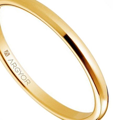 Alianza de oro amarillo 18 ktes media caña fina vista principal Argyor 5118529