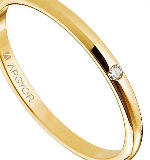 alianza matrimonio marca argyor oro amarillo 18 ktes con diamante media cana fina vista principal 045_5118529D