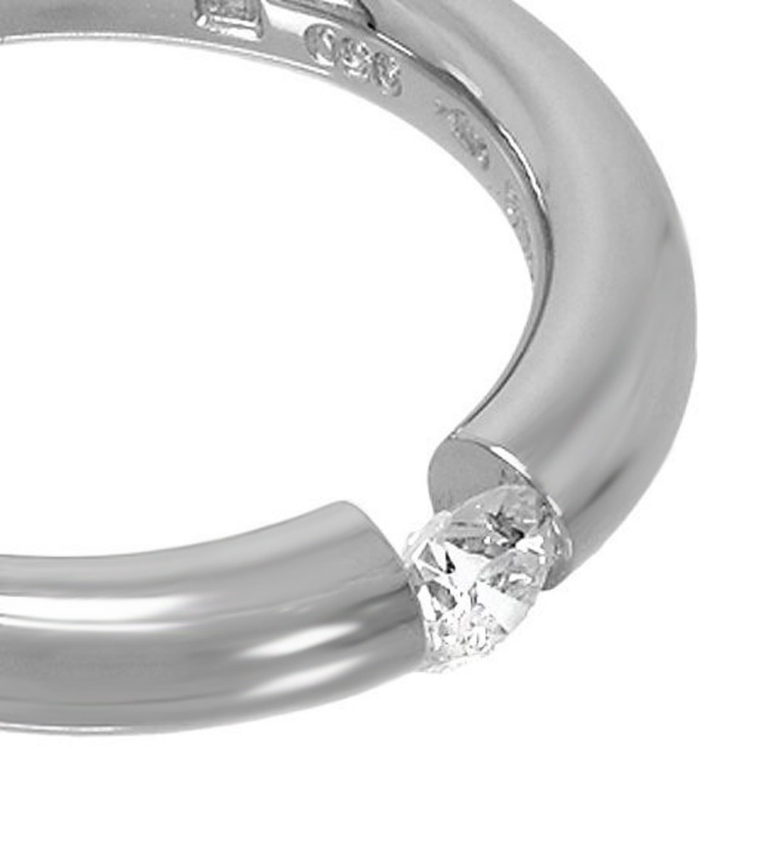 Anillo de compromiso platino y diamante engaste tensión anillo compromiso platino y diamante engaste tensión foto detalle 01 038_LO020-19AM_05