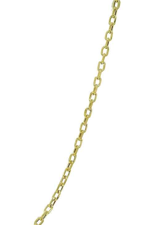 Cadena de oro 296_9K604-012 cadena de oro amarillo 9 kilates eslabones forzados largo 50 cm. foto detalle tramo 296_9K604-012-50_01
