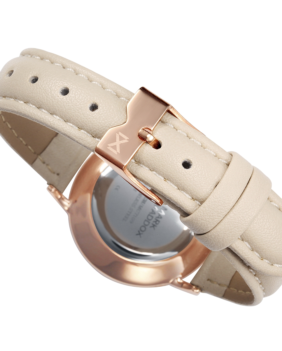 Reloj Mark Maddox colección Greenwich acero chapado y piel color crema MC7109-07 Reloj Mark Maddox colección Greenwich acero chapado y piel color crema MC7109-07-2