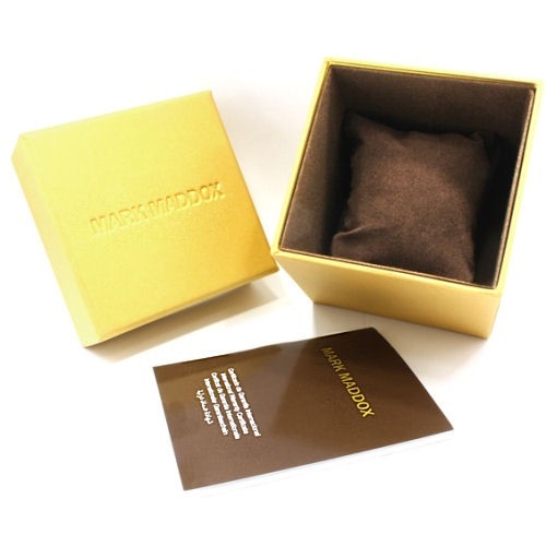 Reloj Mark Maddox colección Greenwich acero chapado y piel color crema MC7109-07 Caja Reloj Mark Maddox colección Shibuya acero y piel color crema MC7107-97